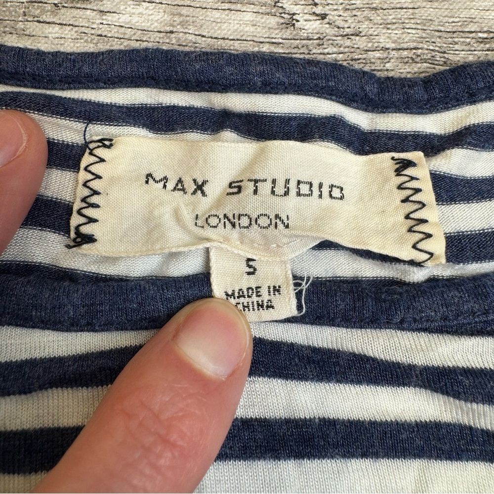 Max Studio London Women's Striped Sleeveless Blouse Tank Top Small - Picture 5 of 11